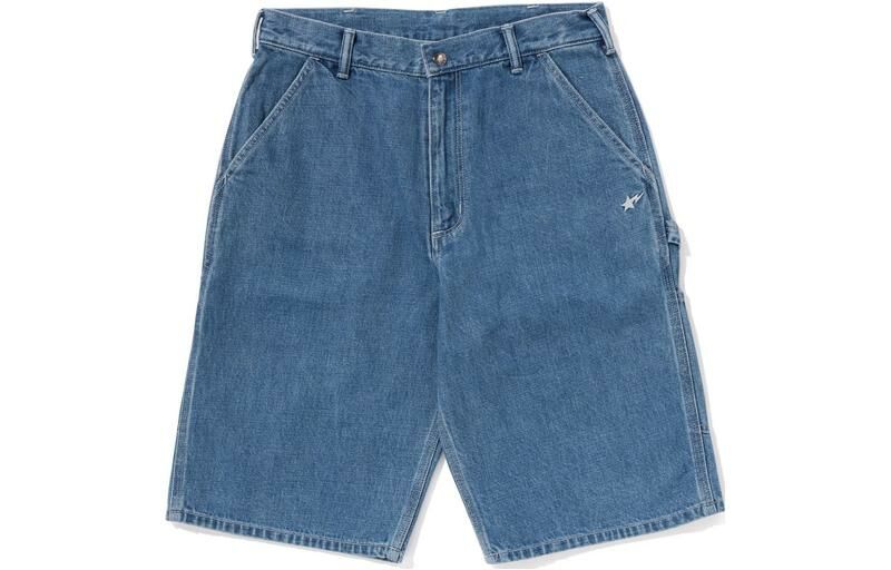 【代購】A BATHING APE Denim Shorts Men Blue