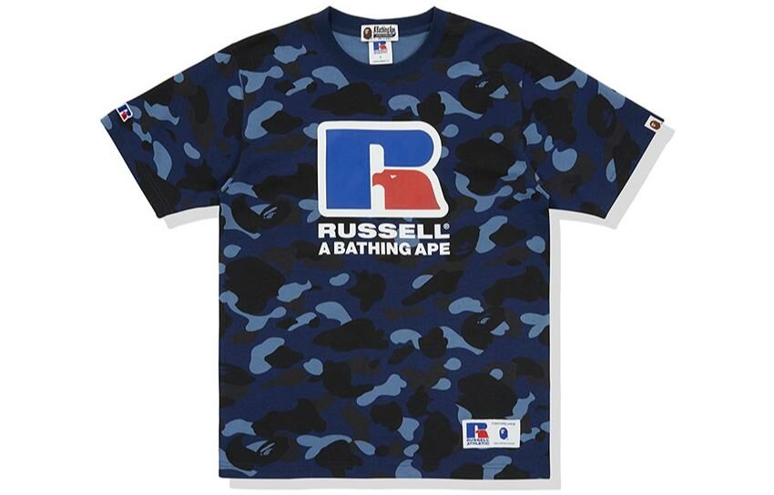 【代購】A BATHING APE X Russell Color Camo Tee