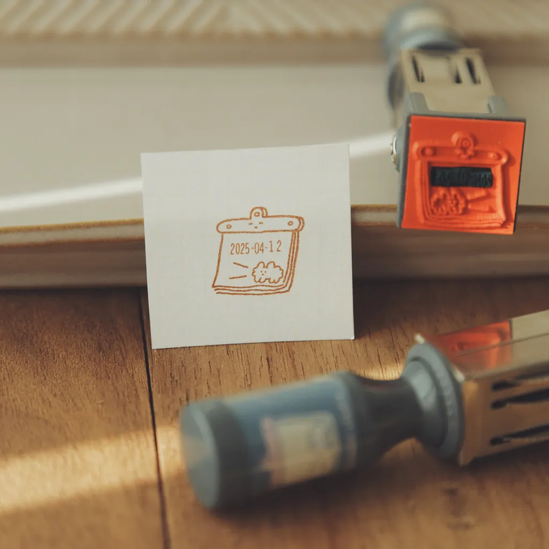 狗狗雲（小）可調式日期印章｜右手超人