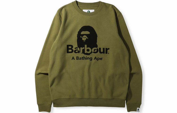 【代購】A BATHING APE X Barbour Crewneck