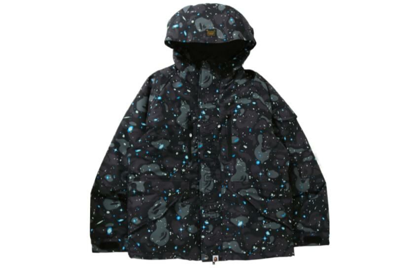 【代購】A BATHING APE Space Camo Military Loose Fit Hoodie Down Jacket