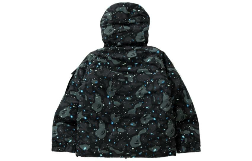 【代購】A BATHING APE Space Camo Military Loose Fit Hoodie Down Jacket