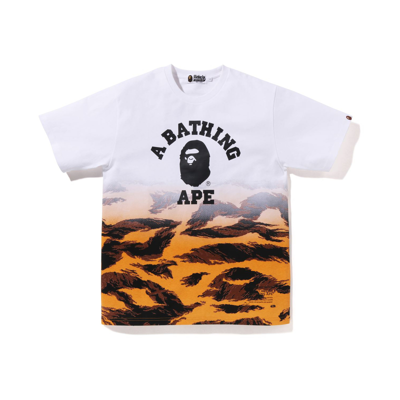 【代購】A BATHING APE Gradient Tiger Camo College Logo Tee
