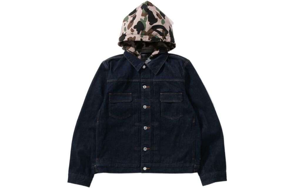 【代購】A BATHING APE Bape Denim Jackets Unisex Dark Blue