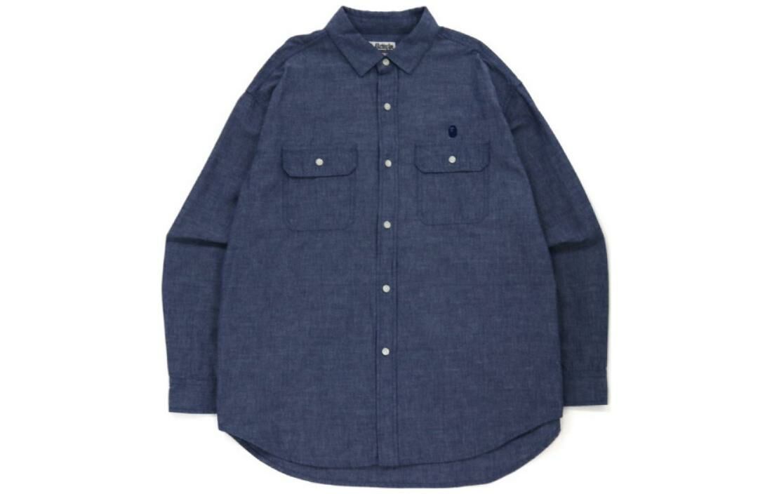 【代購】A BATHING APE Chambray Loose Fit Shirt