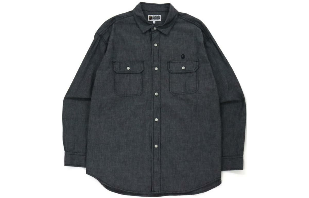 【代購】A BATHING APE Chambray Loose Fit Shirt