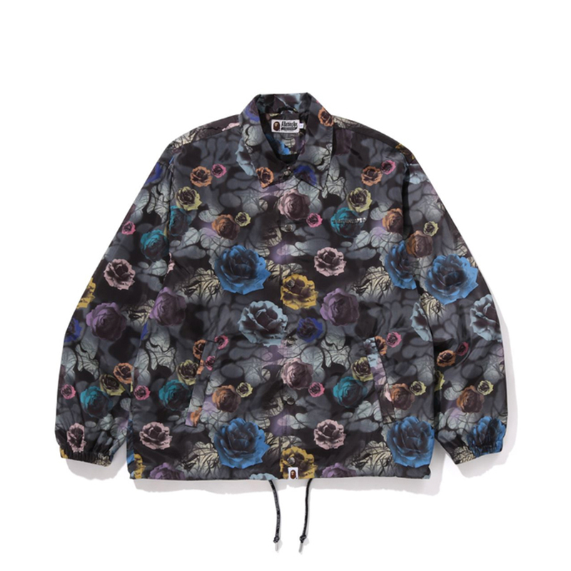 【代購】A BATHING APE Floral Camo Bathing Ape Logo Nylon Coach Jacket
