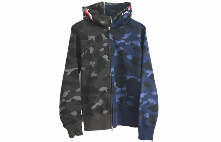 【代購】A BATHING APE Color Camo Separate Shark Full Zip Hoodie
