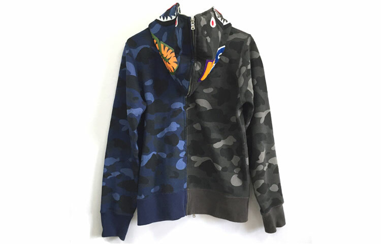 【代購】A BATHING APE Color Camo Separate Shark Full Zip Hoodie