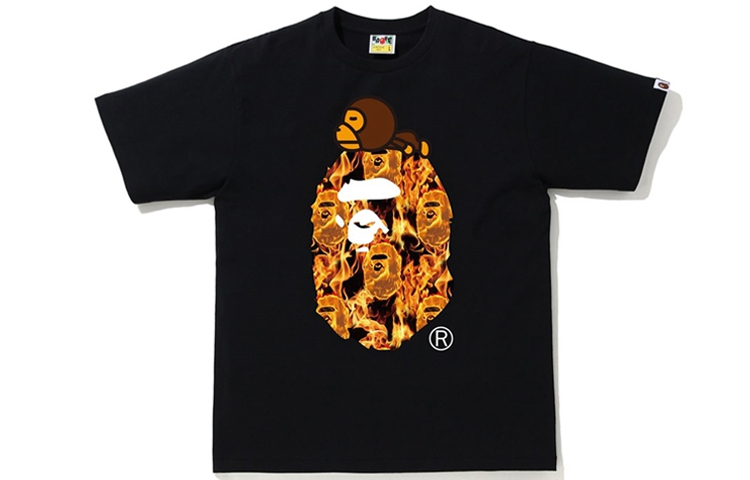 【代購】A BATHING APE Flame Milo On Big Ape T Shirt