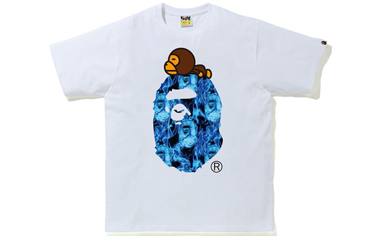 【代購】A BATHING APE Flame Milo On Big Ape T Shirt