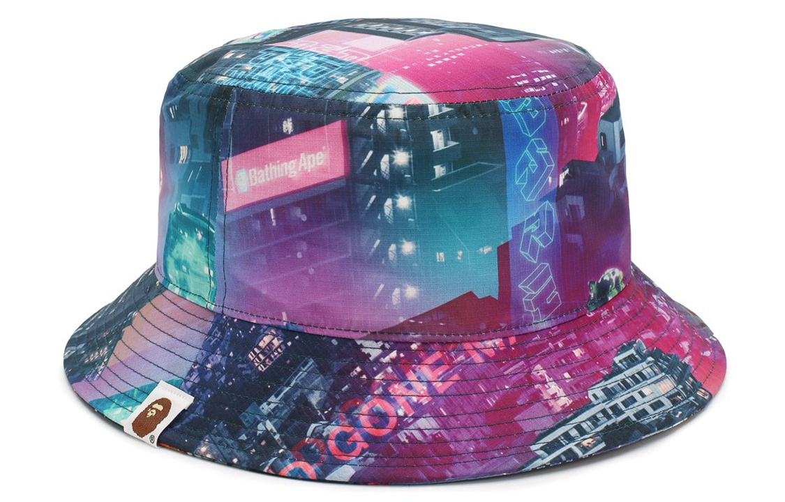【代購】A BATHING APE Neon Tokyo Bucket Hat