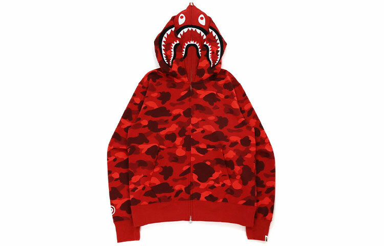 【代購】A BATHING APE Color Camo Shark Wide Pullover Hoodie