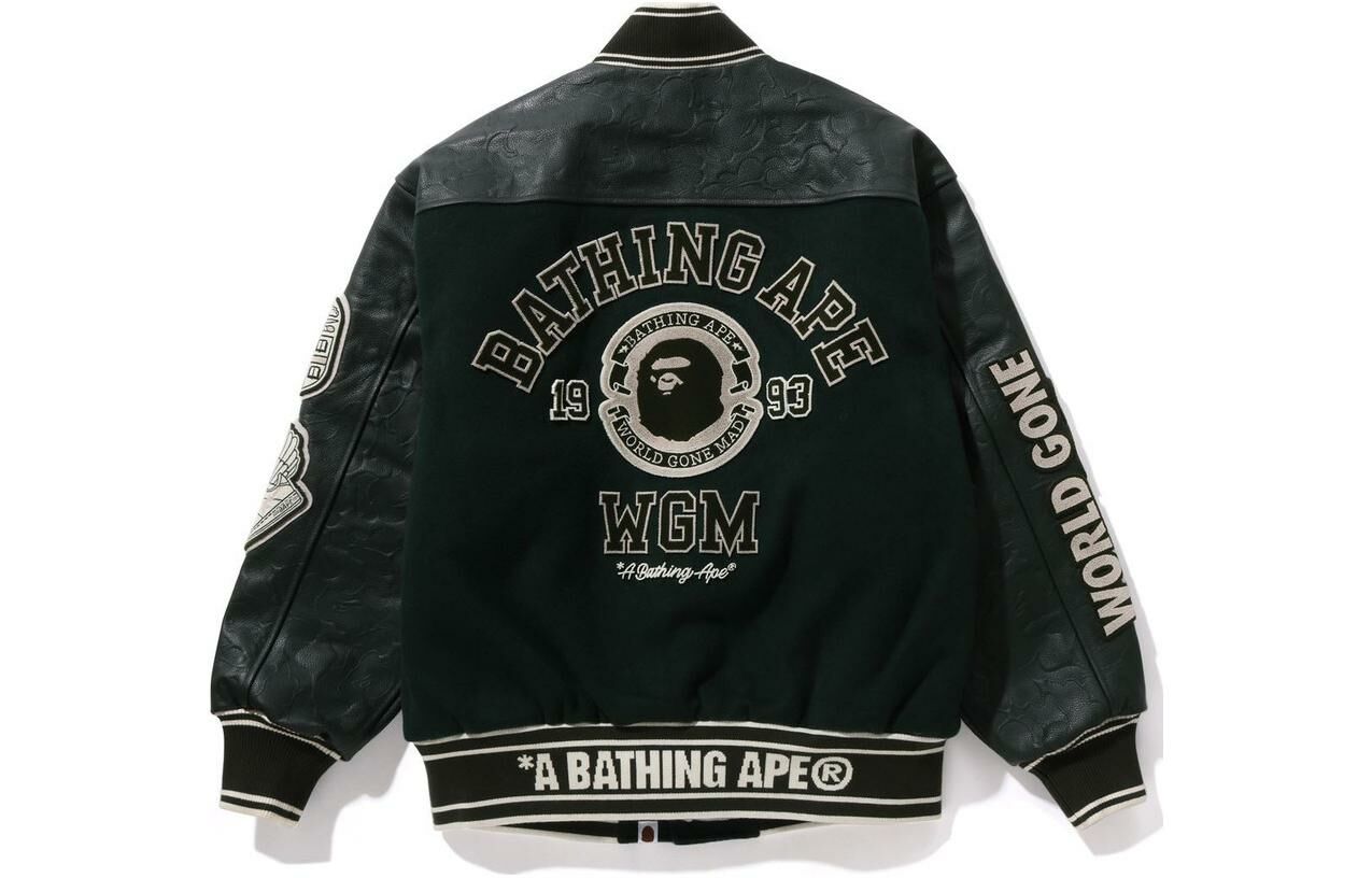 【代購】A BATHING APE Bape Patch Varsity Jacket