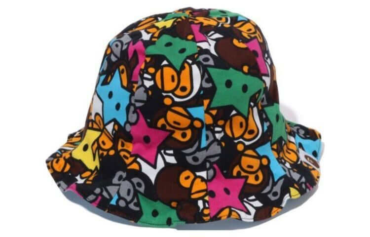【代購】A BATHING APE Cotton, Rayon, Polyurethane Bucket Hats Kids' Multicolor