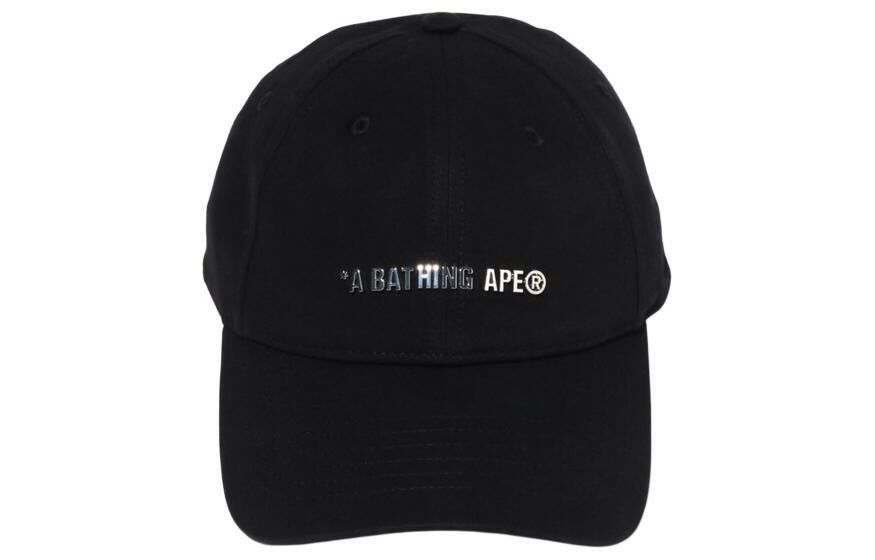 【代購】A BATHING APE Cotton Baseball Caps Men's Black