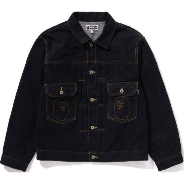 【代購】A BATHING APE Head Denim Jacket