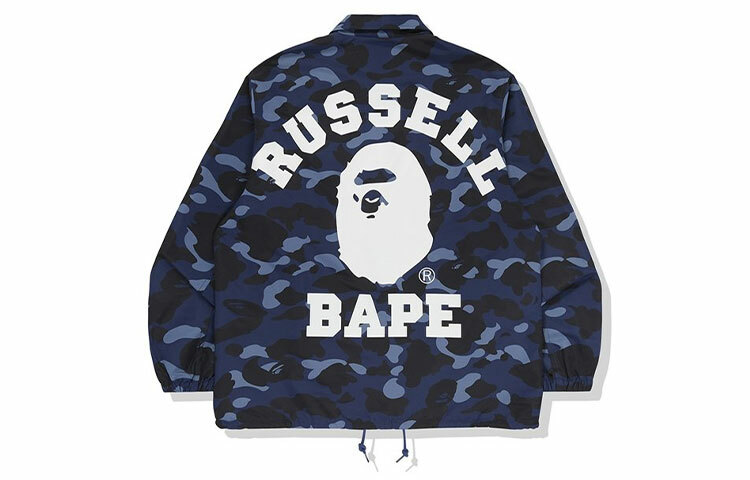 【代購】A BATHING APE X Russell Color Camo College Coach Jacket