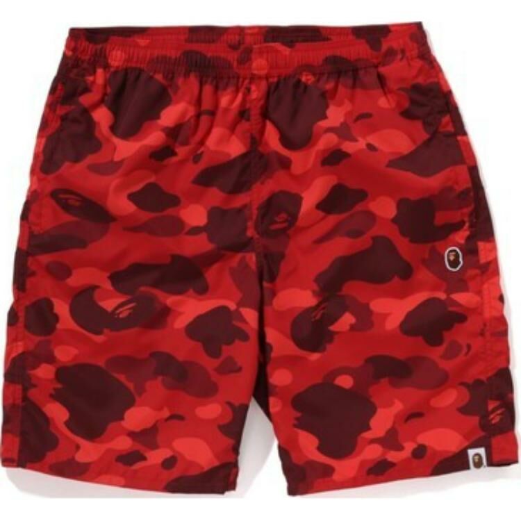 【代購】A BATHING APE Color Camo Ape Head One Point Beach Shorts