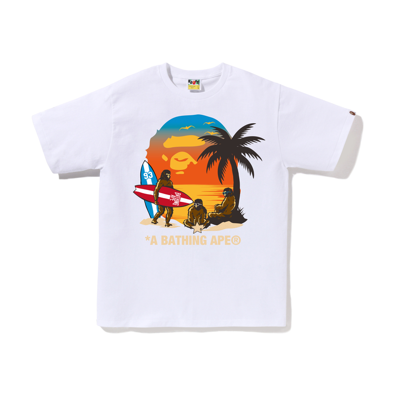 【代購】A BATHING APE Sunset Beach Ape Head Tee