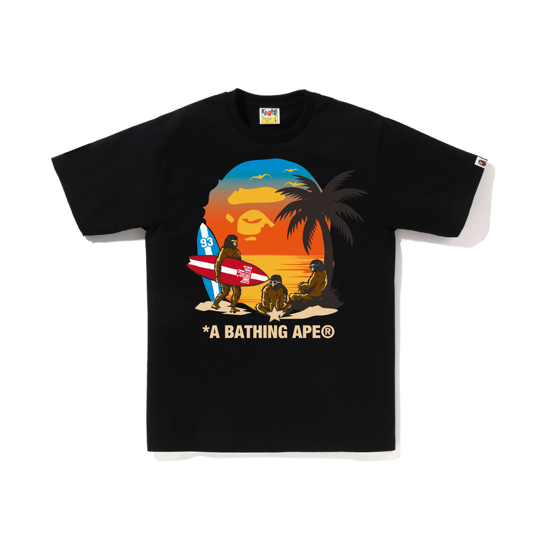 【代購】A BATHING APE Sunset Beach Ape Head Tee