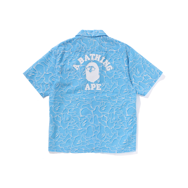 【代購】A BATHING APE Abc Sea Surface Camo Open Collar Shirt