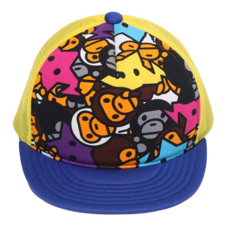 【代購】A BATHING APE Cotton Baseball Caps Kids' Blue
