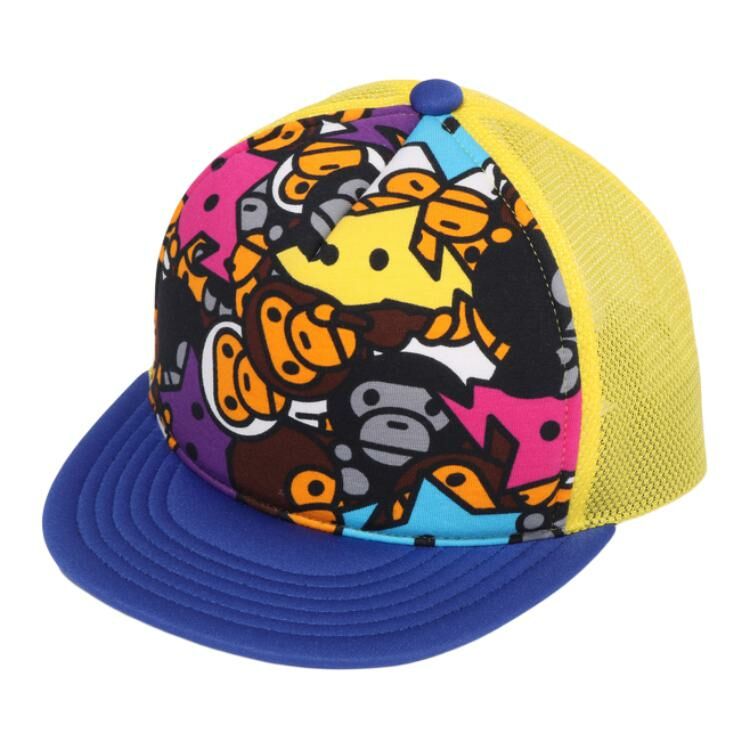 【代購】A BATHING APE Cotton Baseball Caps Kids' Blue