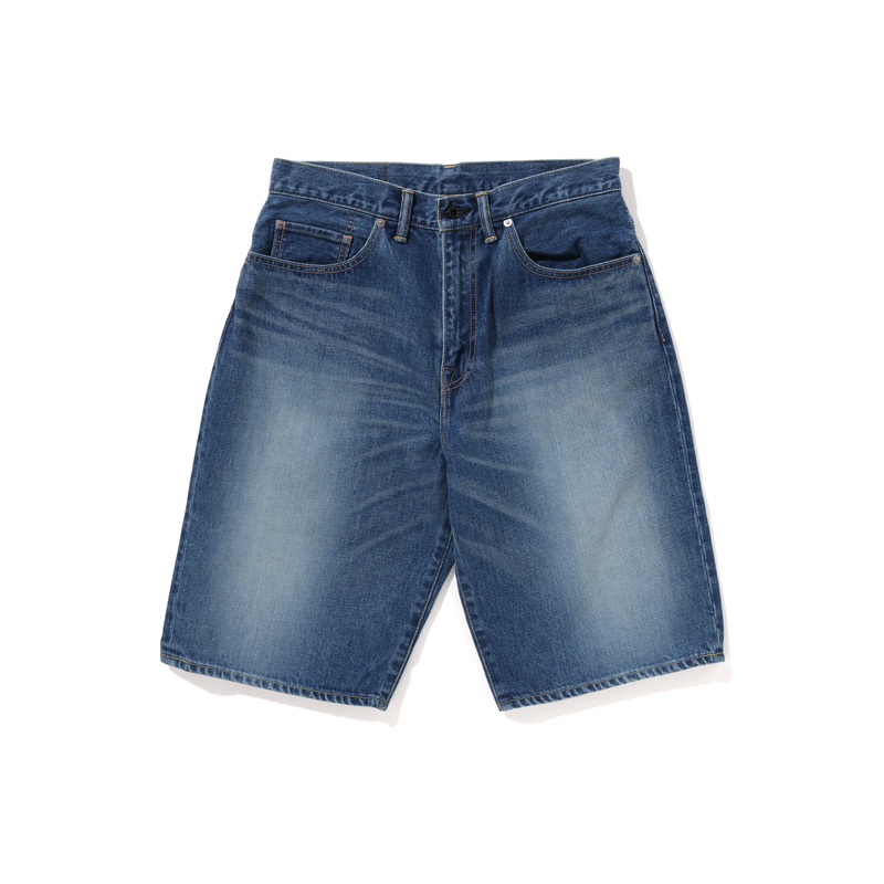 【代購】A BATHING APE Nyc Logo Denim Shorts