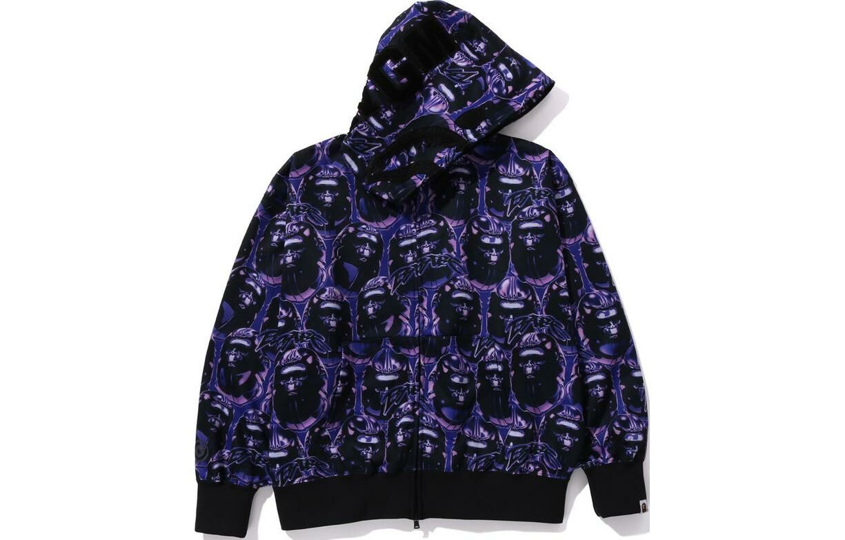 【代購】A BATHING APE Head Graffiti Shark Full Zip Hoodie