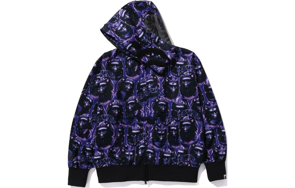 【代購】A BATHING APE Head Graffiti Shark Full Zip Hoodie