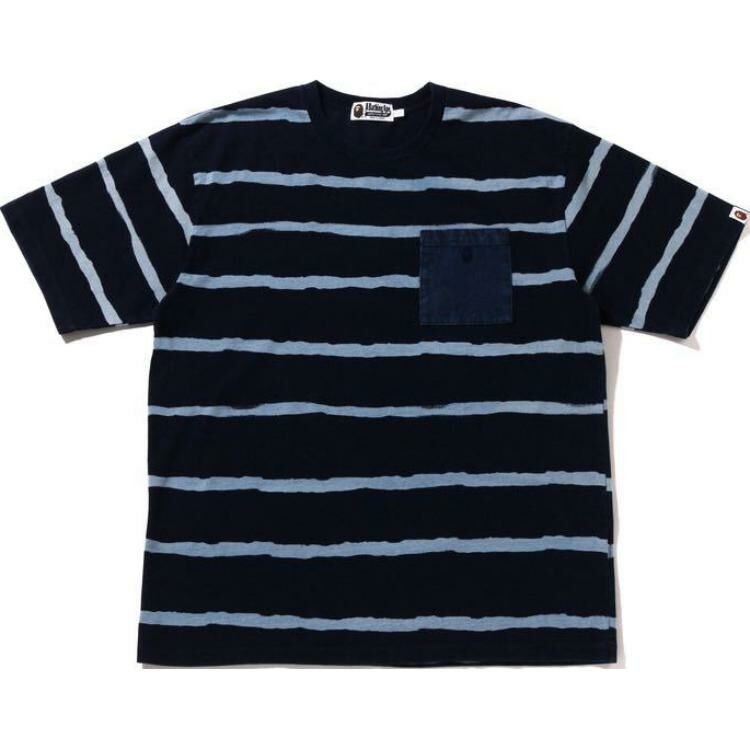 【代購】A BATHING APE Striped Cotton T shirt