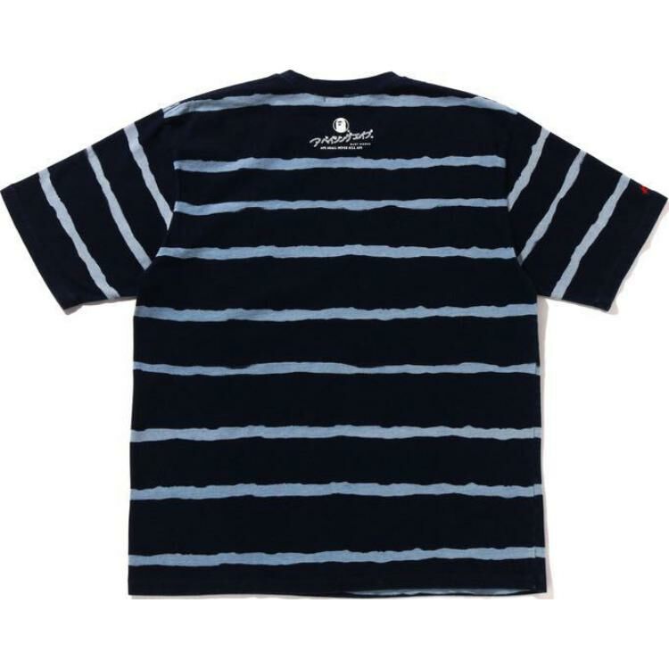 【代購】A BATHING APE Striped Cotton T shirt