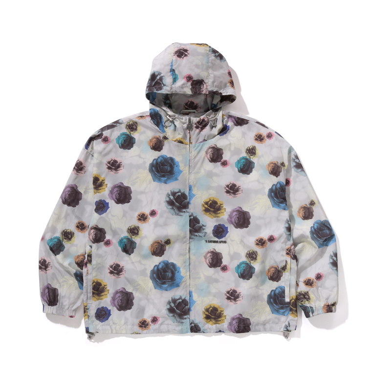 【代購】A BATHING APE Floral Camo Nylon Hooded Jacket