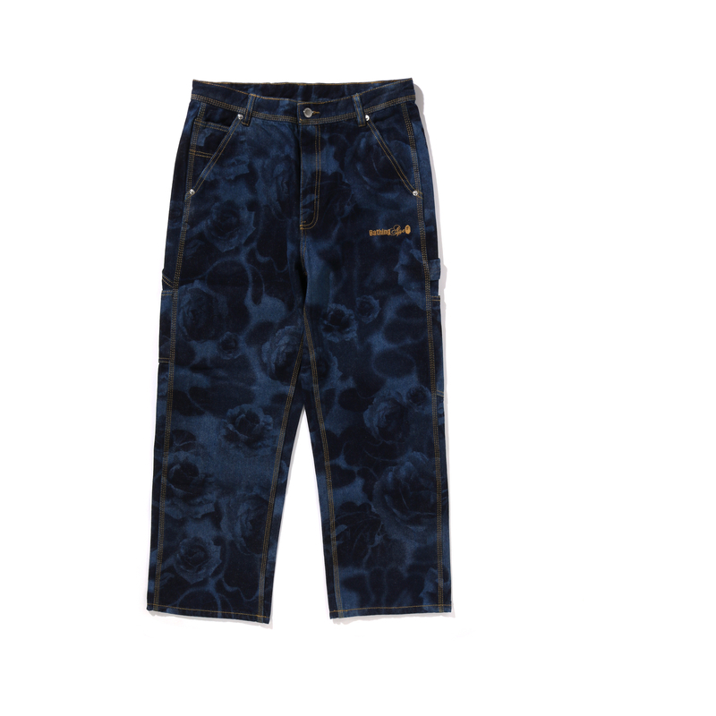【代購】A BATHING APE Jeans Men Dark Blue NYX