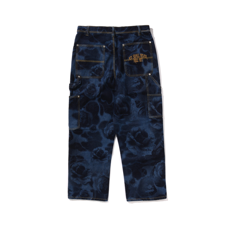 【代購】A BATHING APE Jeans Men Dark Blue NYX