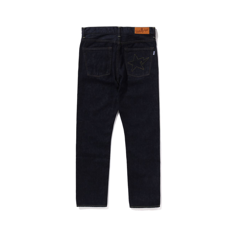 【代購】A BATHING APE Jeans Men Navy Blue NYX