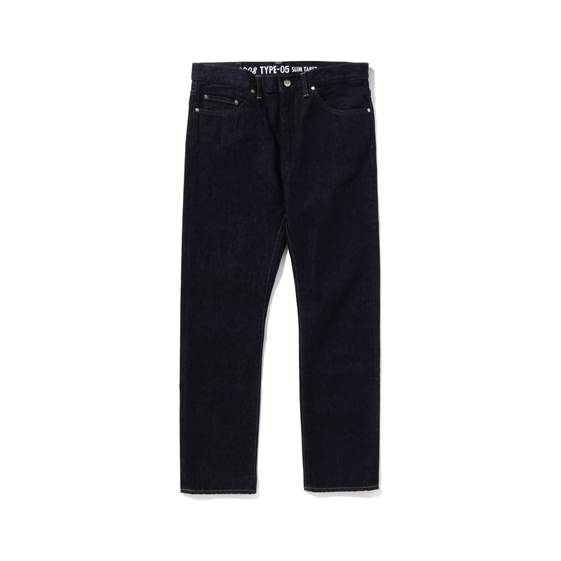 【代購】A BATHING APE Jeans Men Navy Blue NYX