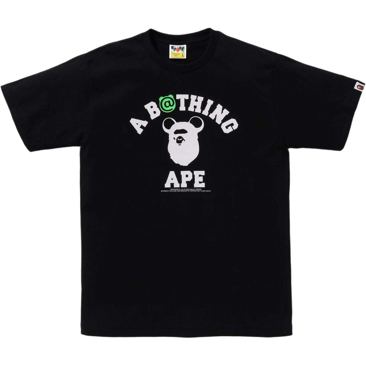 【代購】A BATHING APE X Medicom Toy Bear College Tee