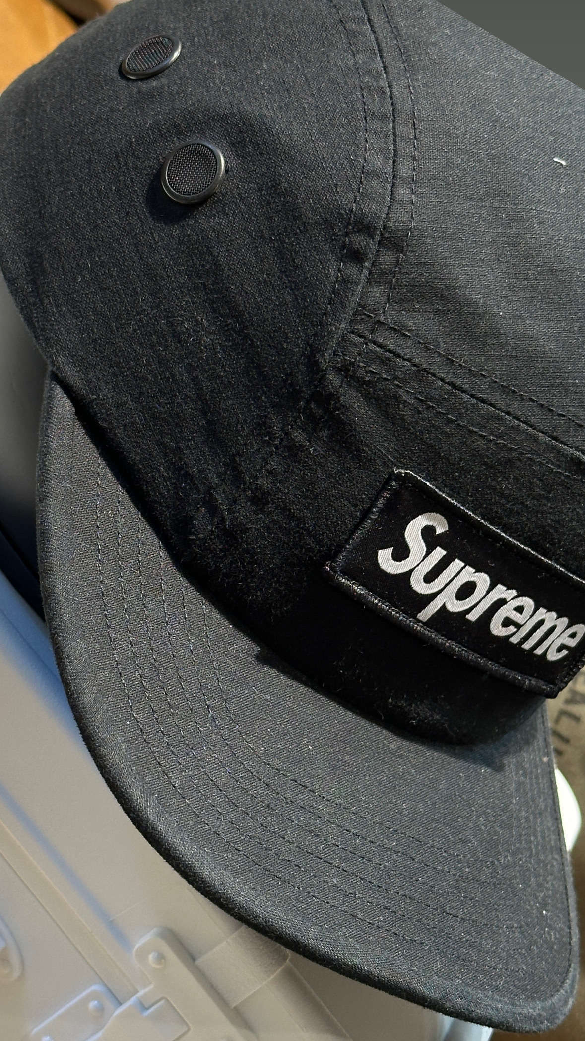 【現貨】SUPREME MILITARY CAMP CAP TAN BOX布標 軍帽  SS25H33