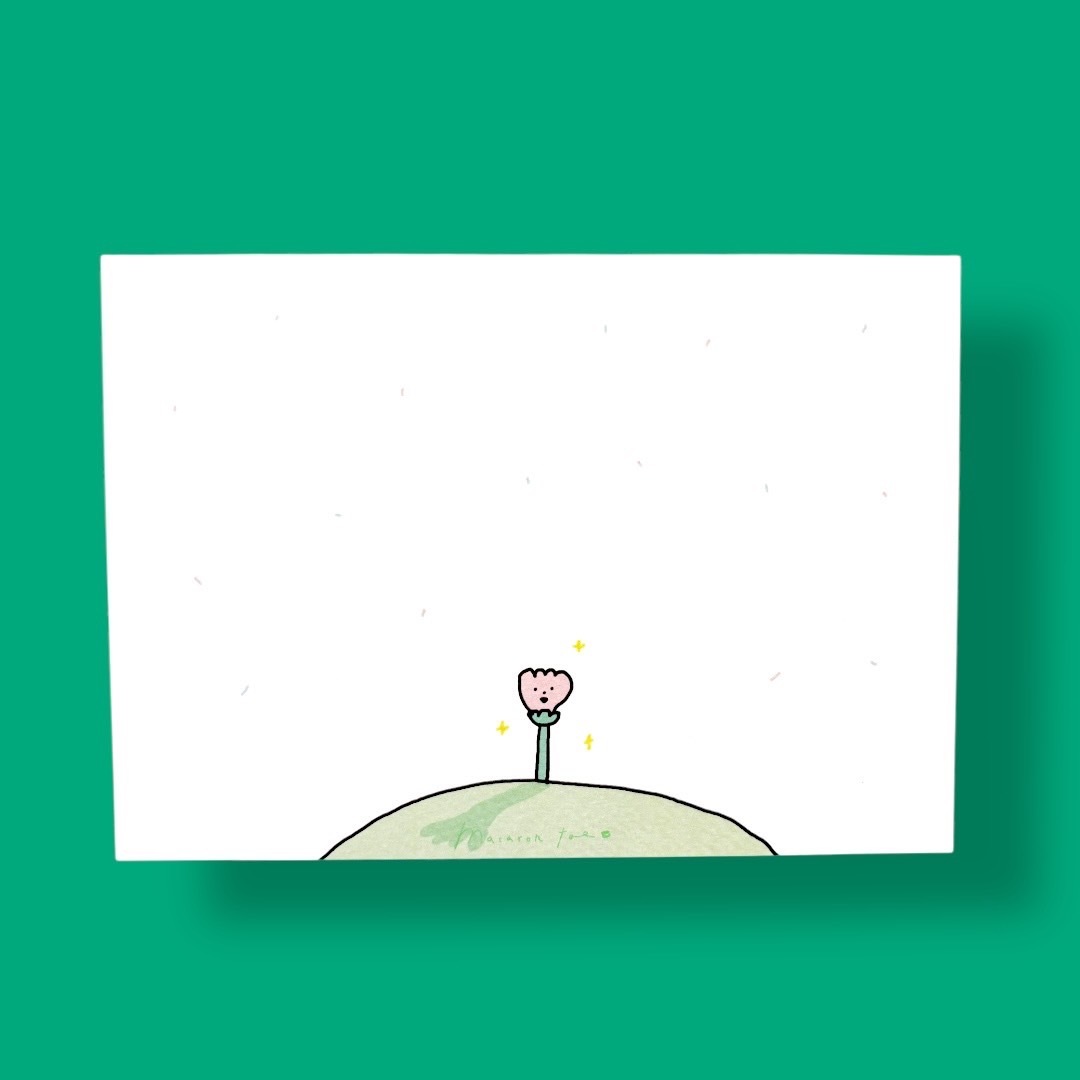 爛爛的一部分 四格故事明信片｜馬卡龍腳趾