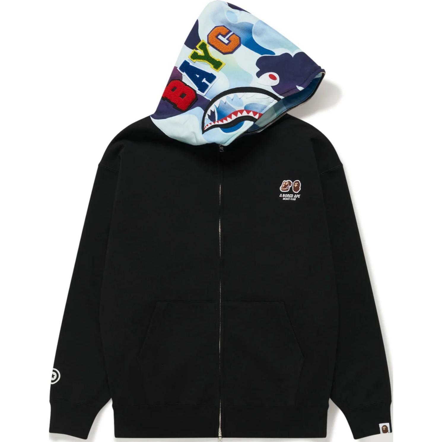 【代購】A BATHING APE X Bored Ape Yacht Club Shark Full Zip Hoodie
