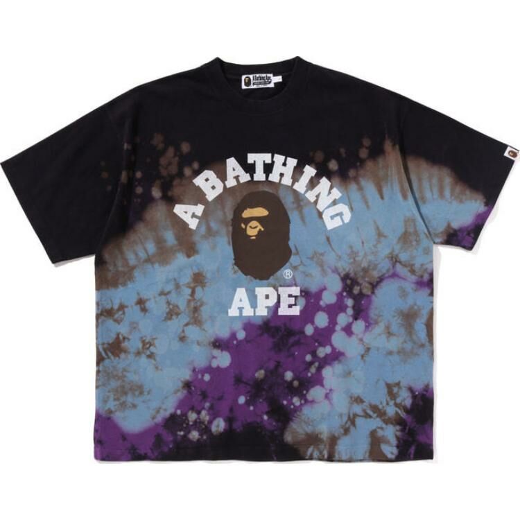 【代購】A BATHING APE Tie Dye College Relaxed Fit Tee