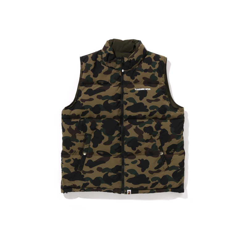 【代購】A BATHING APE 1st Camo Reversible Down Vest
