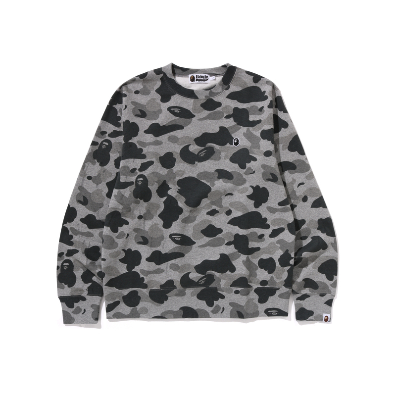 【代購】A BATHING APE Heather Camo Ape Head One Point Crewneck