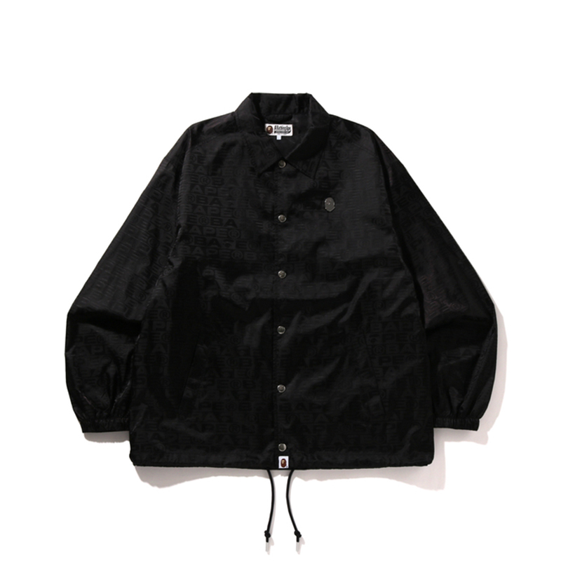 【代購】A BATHING APE Lux Sport Pattern Jacquard Nylon Coach Jacket