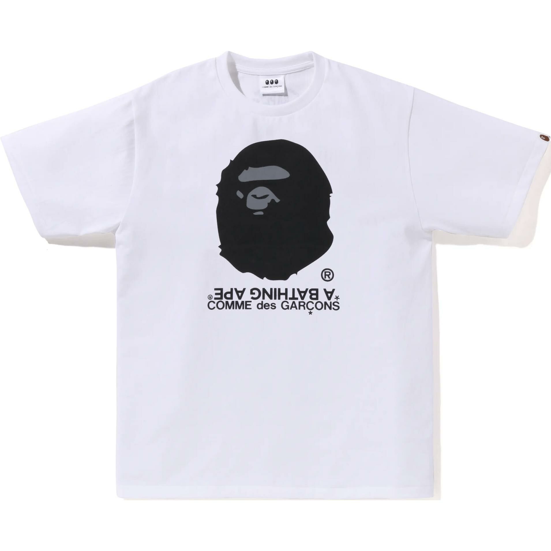 【代購】Cdg X A BATHING APE CDG Collaboration T-Shirts Unisex White