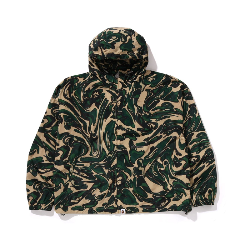 【代購】A BATHING APE Marbling Camo Bathing Ape Logo Nylon Hooded Jacket