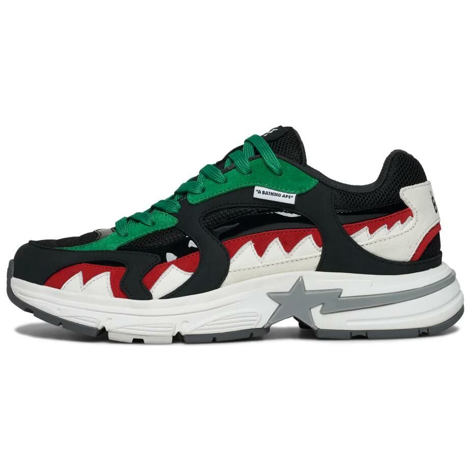 【代購】A BATHING APE Low Top Casual Shoes Men's Black Green