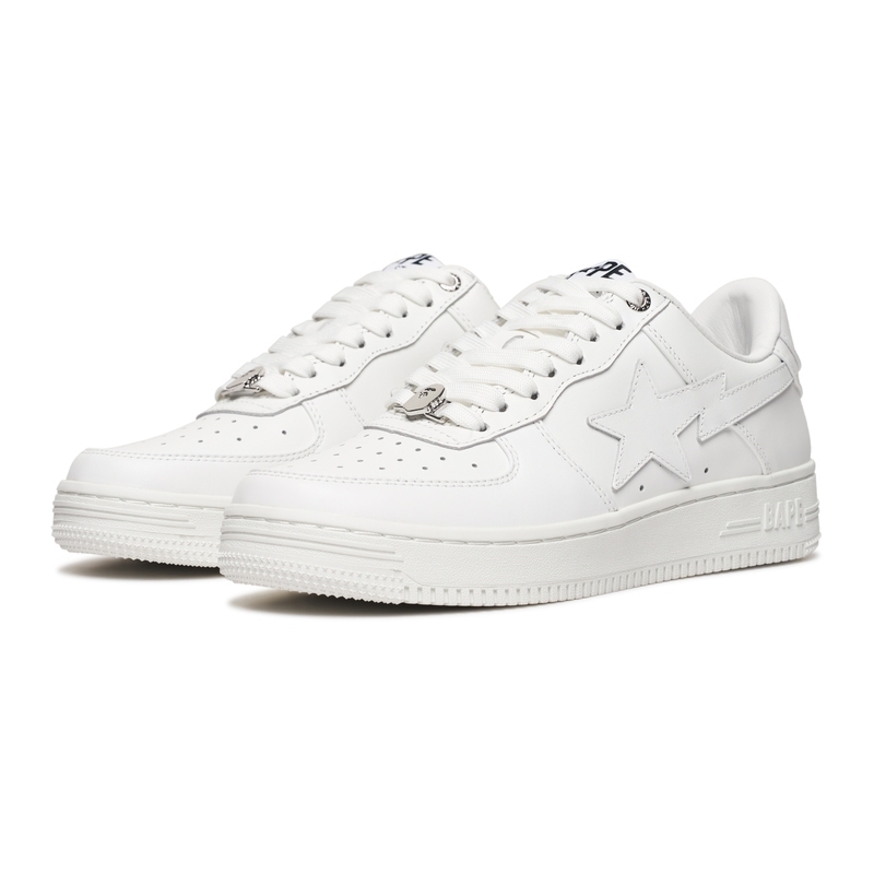 【代購】A BATHING APE STA Slip-Resistant Low-Top Skateboard Shoes Unisex White